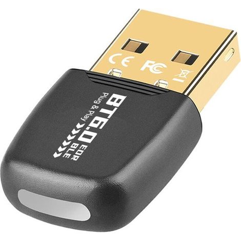 Adaptateur USB Bluetooth 6.0, émetteur-récepteur audio et musical, compatible avec les haut-parleurs, claviers, souris, imprimantes et casques Bluetooth.