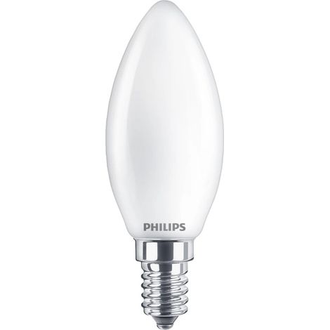 Ampoule Filament LED E14 4,3W 470 lm BA38  Candle No Flicker 2700K Blanc chaud