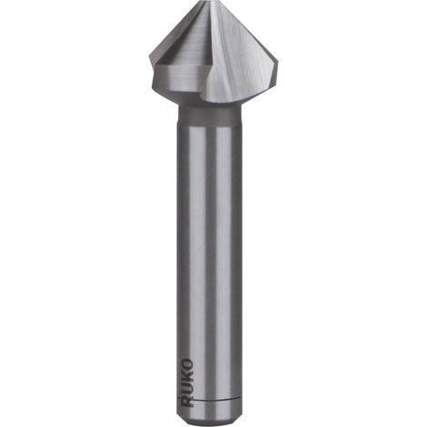 RUKO Kegelsenker DIN 335C 90Grad D.19mm HSS-Co5 Z.3 Schaft-D.10mm