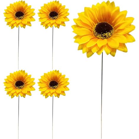 Sonnenblumenpfähle für den Außenbereich Metallpfähle für den