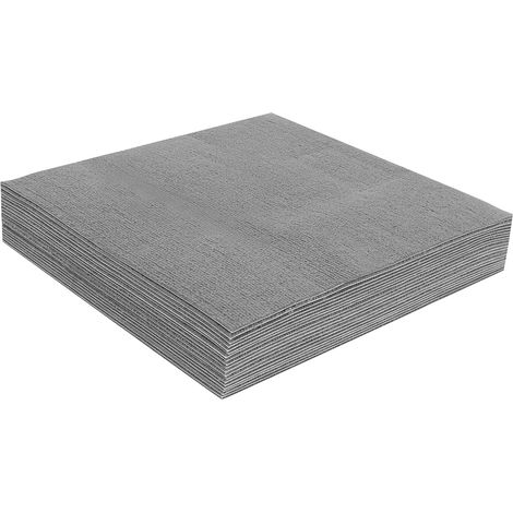 Set aus 20 selbstklebenden Teppichfliesen (50 x 50 cm), Polyester, hellgrau, 5 mm dick geeignet für Wohnzimmer, Flure, Spielzimmer, Büros, Hotels und mehr. (1/5)