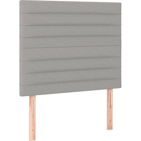 Maison Exclusive - Cabecero de cama gris claro 90x5x118/128 cm Te