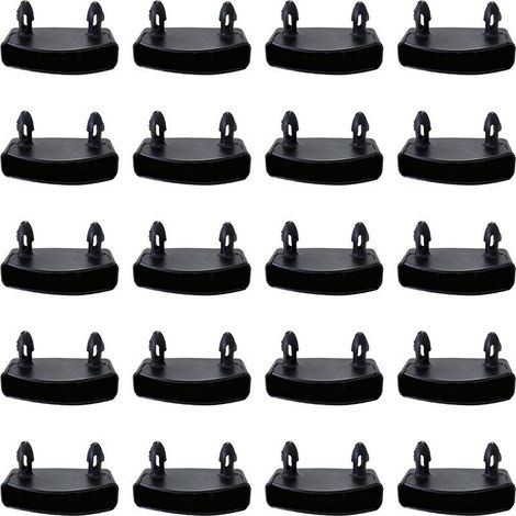 20 Pièces 53 mm Supports pour Sommier à Lattes Embouts , Fixation Latte Sommier Embout de Latte , Lattes pour Rails Latéraux , Accessoires de Connexion pour Lit Double et Simple (1/5)