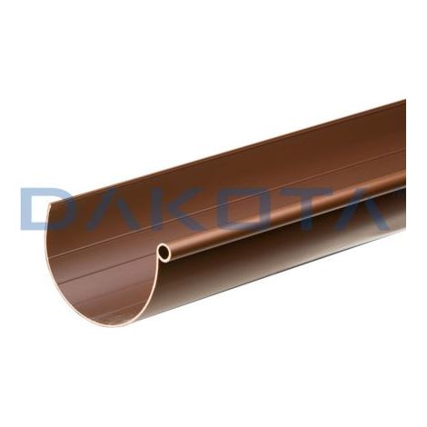 Canale di gronda Grondaia PVC color rame G125  Metri 3 DAKOTA
