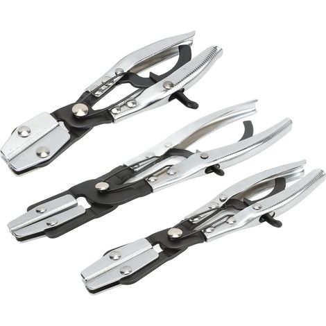 Metallschlauchschellen, Set mit 3 Schellen in den Längen 8, 10 und 12 Zoll für Brems-, Kühler-, Gas- und Kraftstoffleitungen.