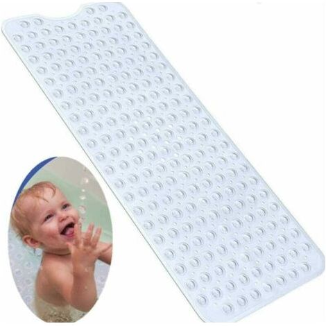 royaluxe-Tapis de Baignoire de Sécurité Antidérapant,Extra Long Tapis de Baignoire antidérapant,Tapis de Douche antibactérien-moisissures ,Très Long,Idéal pour Les Enfants (1/4)