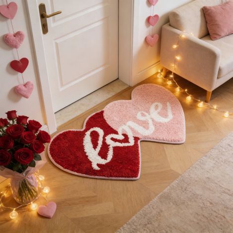Tapis en forme de cœur