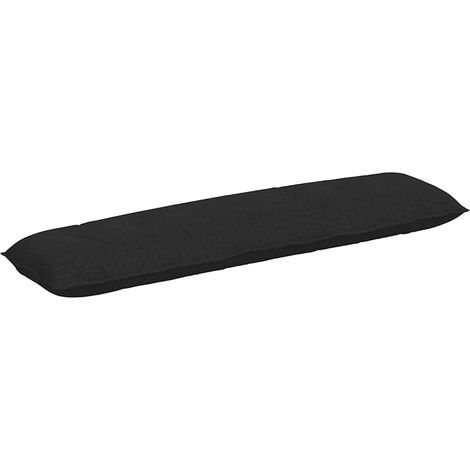 Coussin de Dos Noir 200 x 19 x 50 cm tissu (1/5)