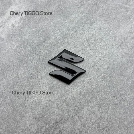 (4,5 cm Noir brillant) Emblème autocollant logo pour calandre avant, capot et coffre arrière de voiture. Convient pour SUZUKI SX4 S Cross SWIFT Alto Alivio Landy Jimny iM 4 iK 2 (1/4)