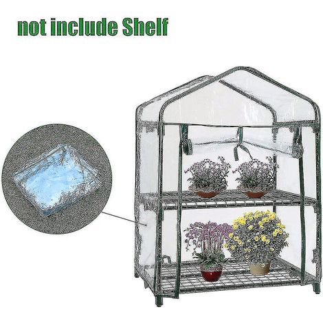 Housse transparente en PVC pour étagère de serre/jardin d'intérieur - 69 x 49 x 92 cm (1/3)