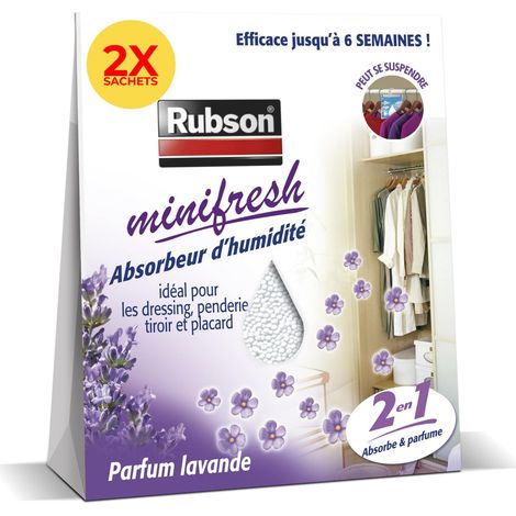 Mini Déshumidificateur en sachet, Parfum Lavande, 2x 50g (1/5)