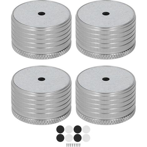 Ortviai 4 Supports en aluminium pour cadre de lit, réglable 23-37mm, gris, kit 4 pièces pour support stable et sans bruit (1/5)