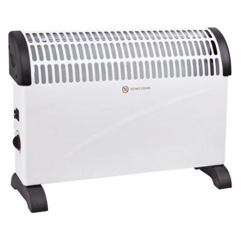 Ae'rotherme convecteur 3 niveaux de puissance 2000W avec thermostat re'glable et protection contre la surchauffe