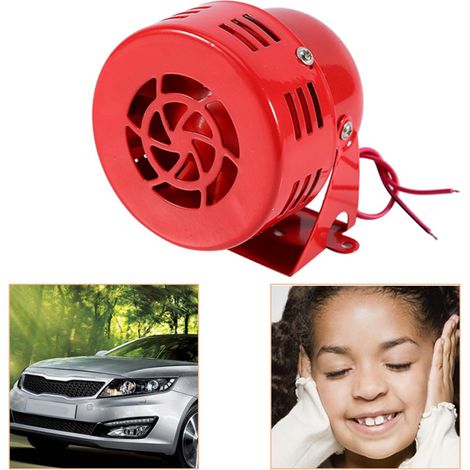 Sirène d'alarme électrique 12V puissante pour voiture, camion, moto, avertisseur sonore aigu (1/5)