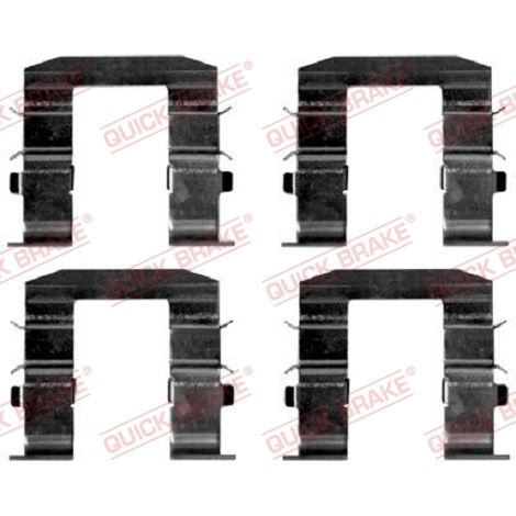 Kit d'accessoires, plaquette de frein à disque Quick Brake 109-1665 KIA