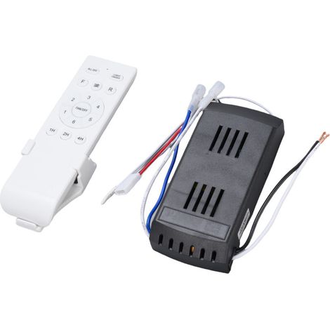 Kit de control remoto universal Asixxsix para ventilador de techo, temporizador de 6 velocidades, repuesto para ventilador de techo con luz de CC