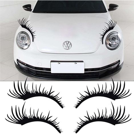 MINKUROW Ciglia Nere Adesivi Per Auto Adesivi Per Ciglia Decorazioni Per Auto Adesivi Per Ciglia Per Auto Adesivi Per Ciglia Rimovibili Adesivi Per Auto, Adesivi Decorativi Per Il Corpo, Styling Per A (1/5)
