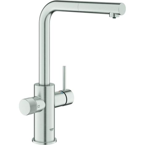 GROHE Grifo SPT GROHE Blue Pure Minta 30590 caño L azb. Mous. supersteel, 30590DC0