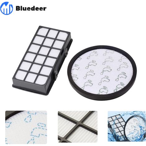 Kit filtres X-TREM POWER CYCLONIC compatible (280327-51687) (ZR006001) Aspirateur Bluedeer (1/4)