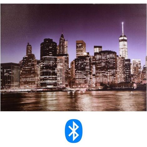 Bluetooth-Panel mit Nachtstadtdruck (1/3)