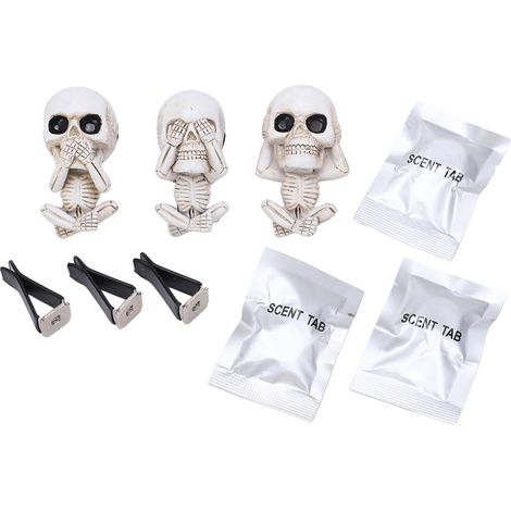Car Air Freshener Skull Head Design Resin Material Easy Installation Sturdy Durable Car Smell Air Freshener (1/5)