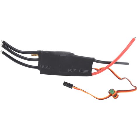 Contrôleur ESC Brushless 100A Refroidissement par Eau pour Bateau RC avec BEC 5V/5A