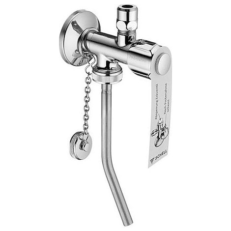 Schell soupape d&39angle d&39échantillonnage 038350699 chromé , 1/2 », avec ASAG facile (1/2)
