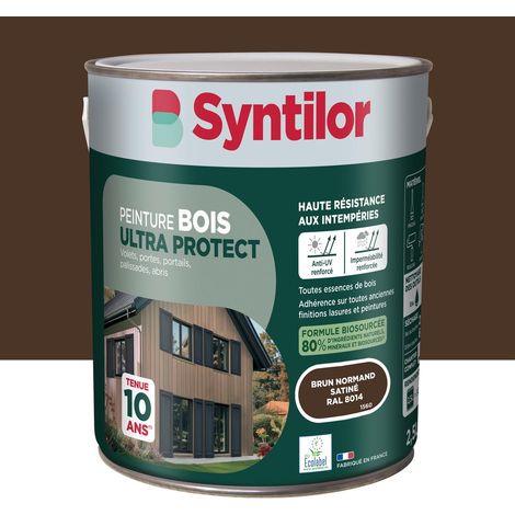 Vernice per legno da esterni Ultra Protect SYNTILOR, marrone Normandia, finitura satinata, 2,5 l SYNTILOR (1/5)