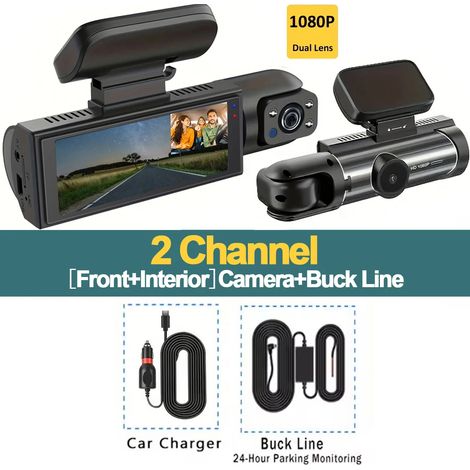 (Carte SD 32 Go, kit de câblage 2 canaux) Caméra embarquée 1080p (1/5)