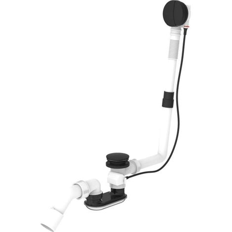 Laufen Accessoires - Garniture de vidage et trop-plein pour baignoire, noir mat H2951424500001