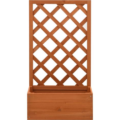 Maison Exclusive - Garten-Spalier mit Blumenkasten Orange 50x25x9