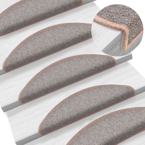 Peldaños de escalera 15 piezas Marrón claro 56x17x3 cm DEC023546