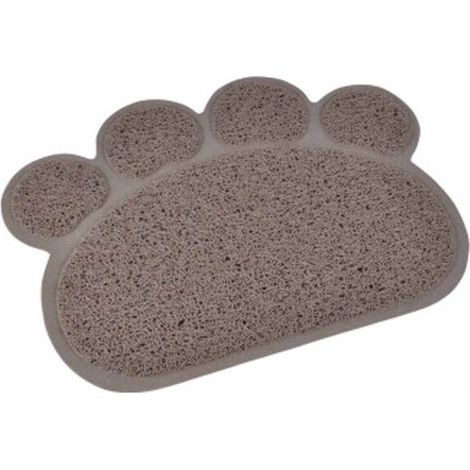 Tapis Repas pour Chien & Chat "Pattes" 40cm Taupe
