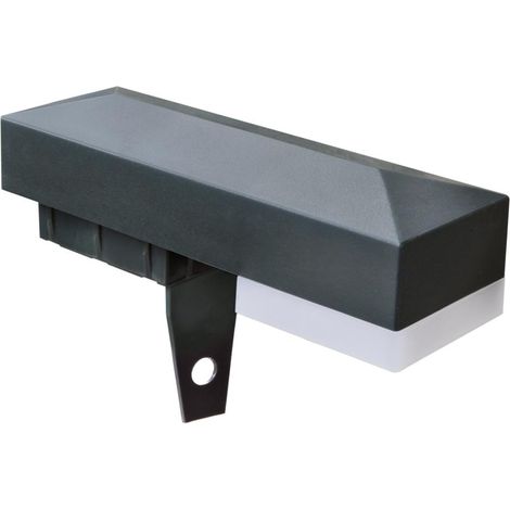 Zaunleuchte / LED Leuchte für Zaunpfosten 60x40mm - Farbe: anthrazitgrau - Leuchtmittel: Ohne (1/5)