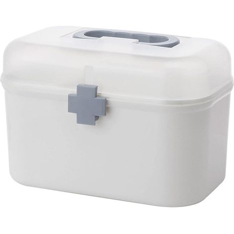 Boîte à pharmacie, boîte de rangement pour médicaments, grande et petite taille, portable, pour enfants et famille,Petit (1/5)
