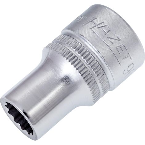 Hazet 900Z-10 Inserto Chiave a Bussola Doppio Esagono, Argento, Attacco Quadro, Cavo, 12.5 mm 1/2 di Pollice (1/2)