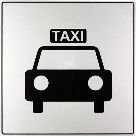 Plaque de porte Taxi - Gamme Iso 7001 200x200mm - 4380148