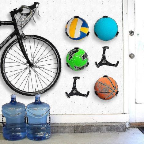 Support mural Ball Claw 3 pièces pour ballons de basketball, football, volleyball et football américain (1/2)