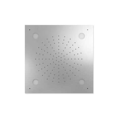 Douche acier inoxydable de tête anticalcaire CHROMOTHERAPY 500x500 mm - TRES 29996201 (1/4)