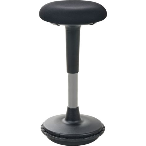Wobble Stool ESTELL Fabric Black