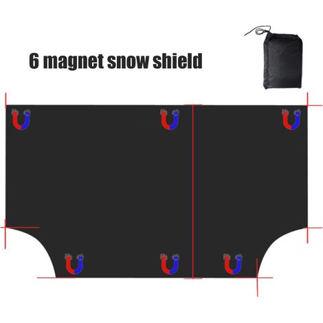 Pare-soleil magnétique pour voiture, protection pare-brise neige et soleil, anti-gel universel, écran solaire, couverture hiver (1/5)