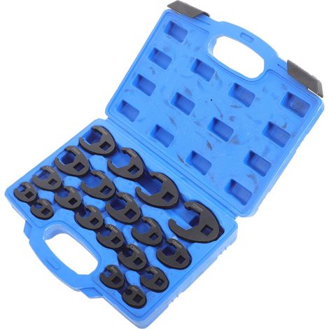 19 Pièces Jeu de Clés Plates à Fourche Métriques 8-32mm pour (1/4)