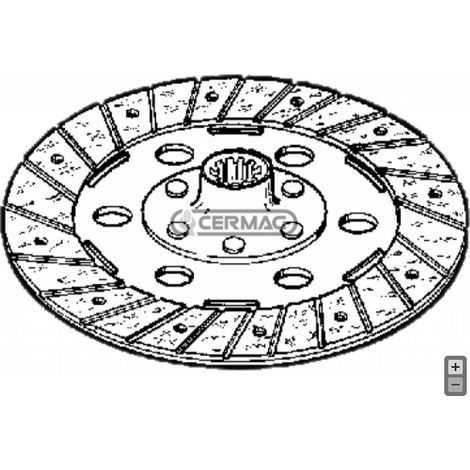 Disco frizione rigido trattore trattrice GOLDONI MAXTER TRANSCAR 280 mm 15725