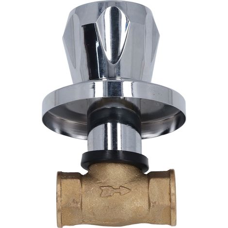 Einbau-Kugelhahn aus Messing mit 1/2-Zoll-NPT-Innengewinde DN15 zur Regulierung des Trinkwasserdurchflusses (1/5)
