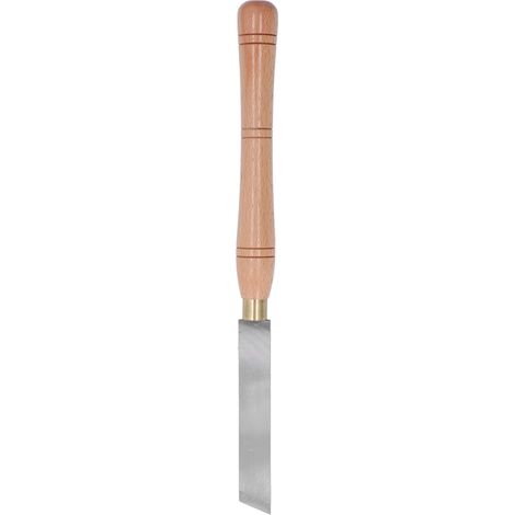 Tour à bois outil d'ébauche ciseau manche en hêtre insert HSS pour biseau large type H DIY (1/5)
