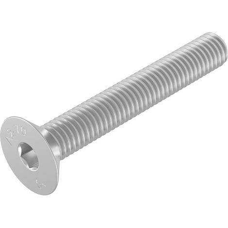 Vis à tête fraisée M6 x 40 mm, acier inoxydable 304, DIN 7991 / ISO 10642, à six pans creux, 20 pièces (1/2)