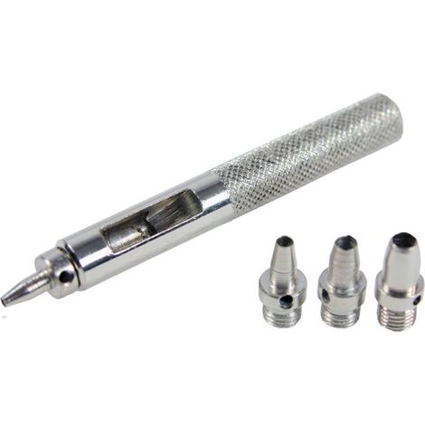 Multirex – Mini emporte-pièce sur manche 2-5mm – Pour métaux tendres, cuir et plastique – Embouts interchangeables pour découpes précises