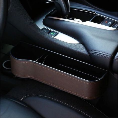 (T3) Organisateur de siège auto pour portefeuille et téléphone, rangement pour fentes, boîte de rangement pour accessoires auto (1/5)