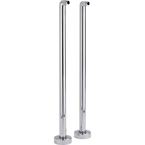 Milano Elizabeth Freestanding Bath Standpipes for Bath Shower Mixer or Bath Filler Taps - Chrome (1/4)