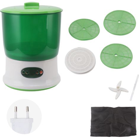 Germoir à haricots verts à 3 niveaux avec contrôle automatique, kit de germination pour la cuisine, prise UE 220 V (1/5)
